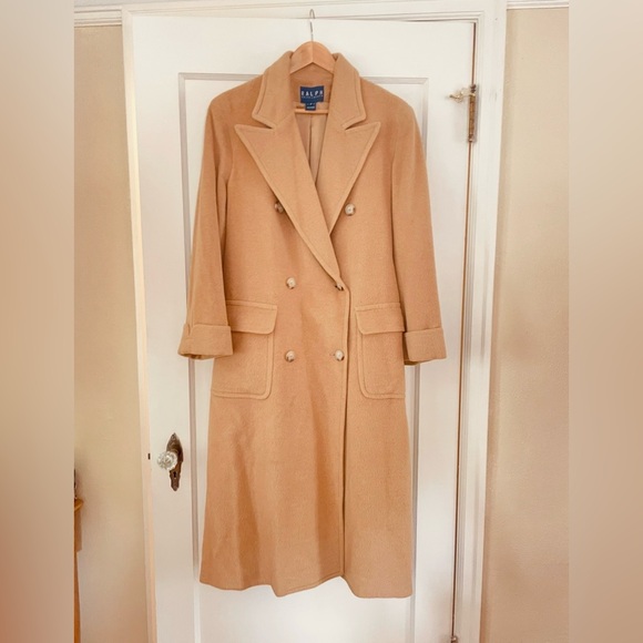 Ralph Lauren 100% CAMEL Double Breasted Coat
